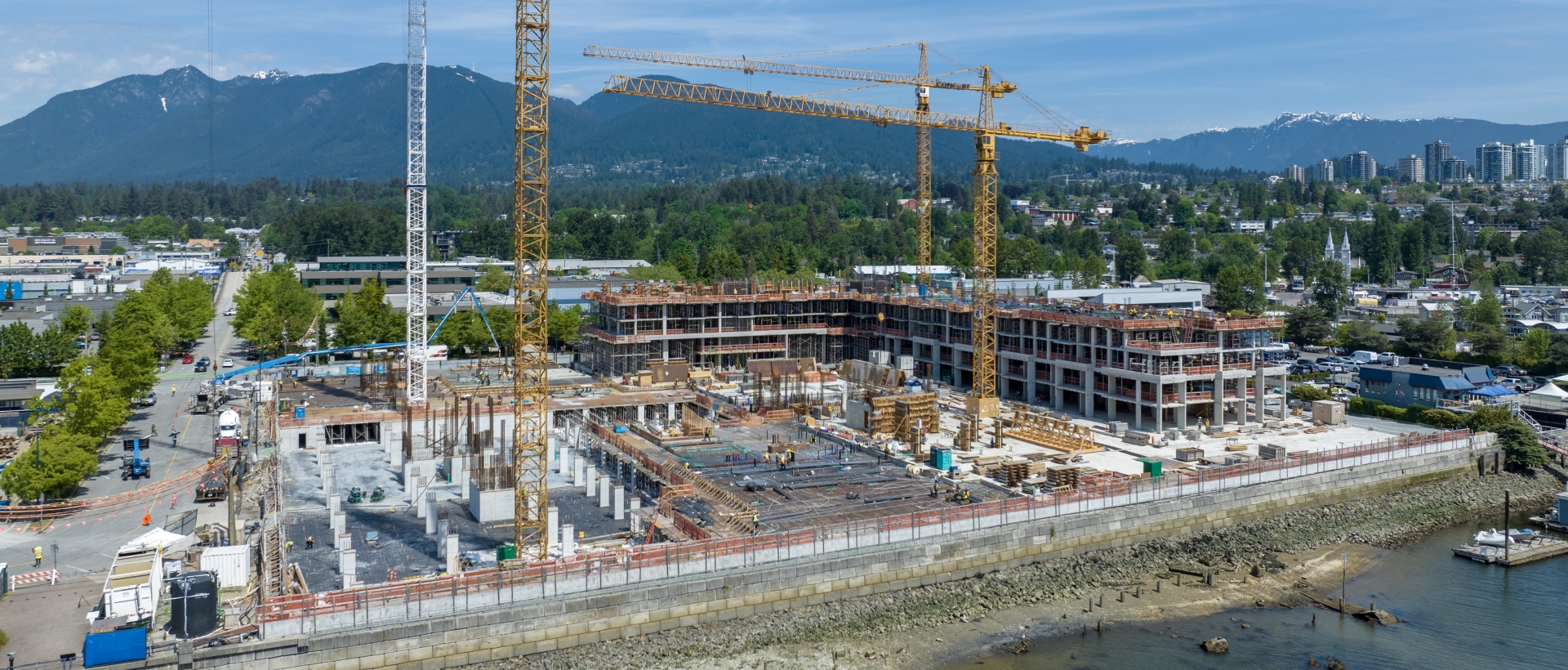 photo of North Harbour development construction North Vancouver May 2023